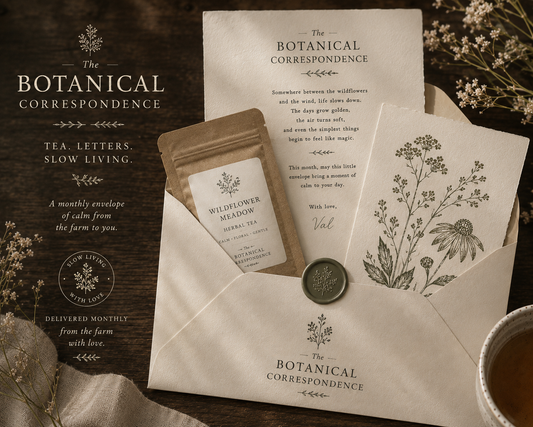 The Botanical Correspondence Monthly Tea & Letter Subscription